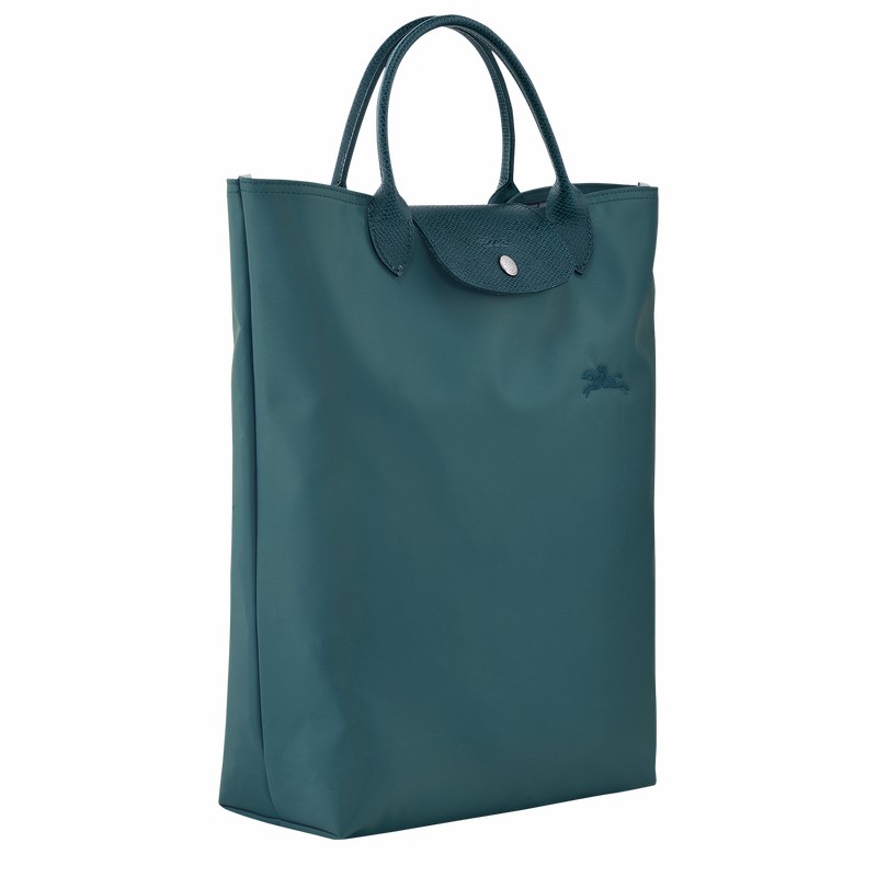 Longchamp Le Pliage Green M Miesten Kangaskassit Sinivihreä Suomi | 10168919P89-