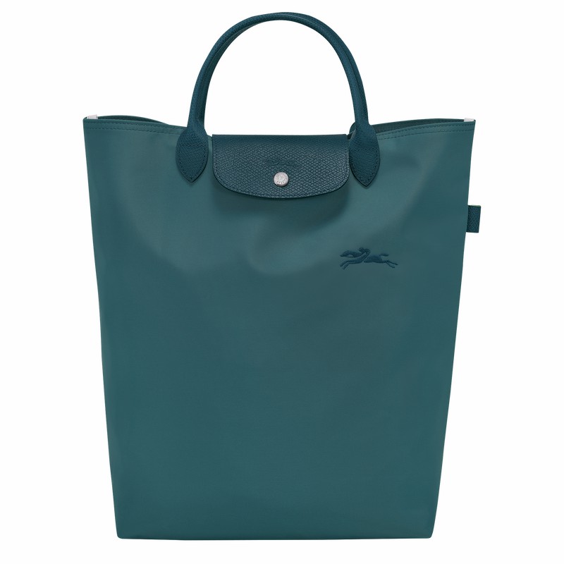 Longchamp Le Pliage Green M Miesten Kangaskassit Sinivihreä Suomi | 10168919P89-