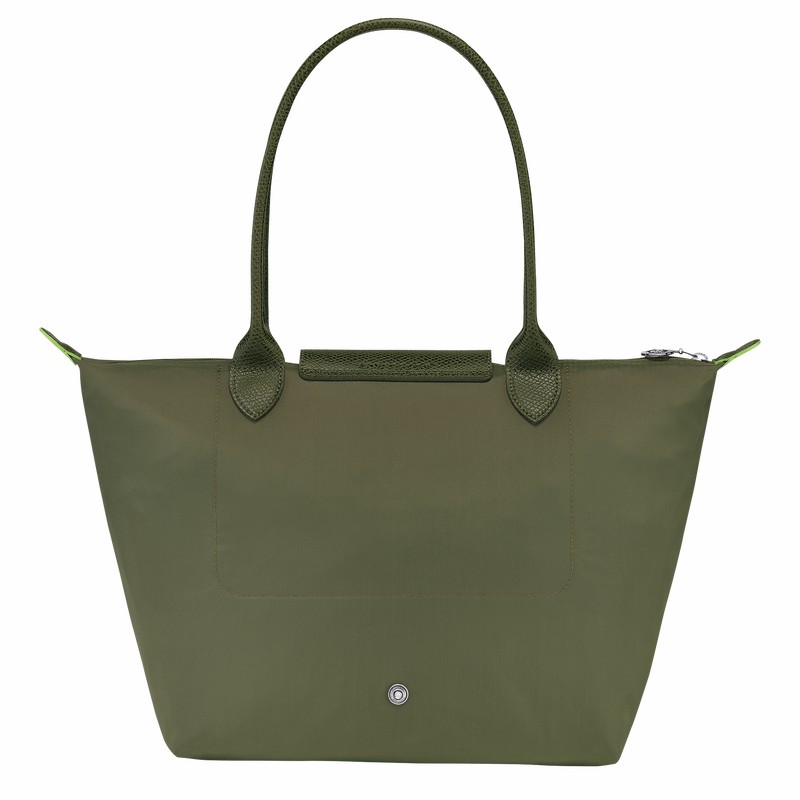 Longchamp Le Pliage Green M Naisten Kangaskassit Vihreä Suomi | L2605919479