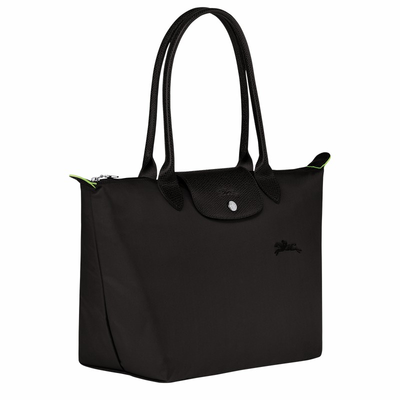 Longchamp Le Pliage Green M Naisten Kangaskassit Mustat Suomi | L2605919001