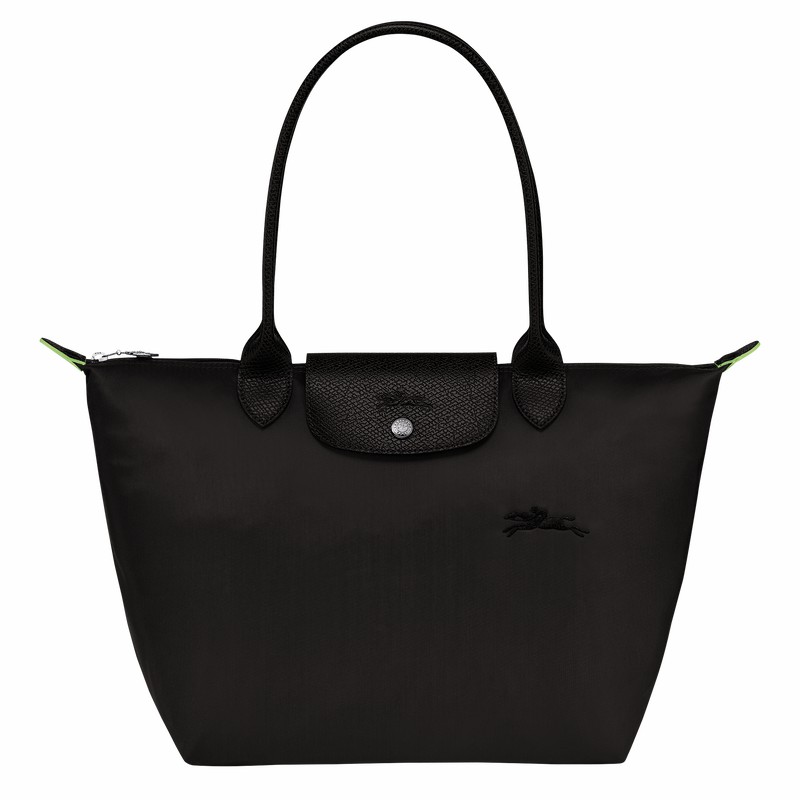 Longchamp Le Pliage Green M Naisten Kangaskassit Mustat Suomi | L2605919001