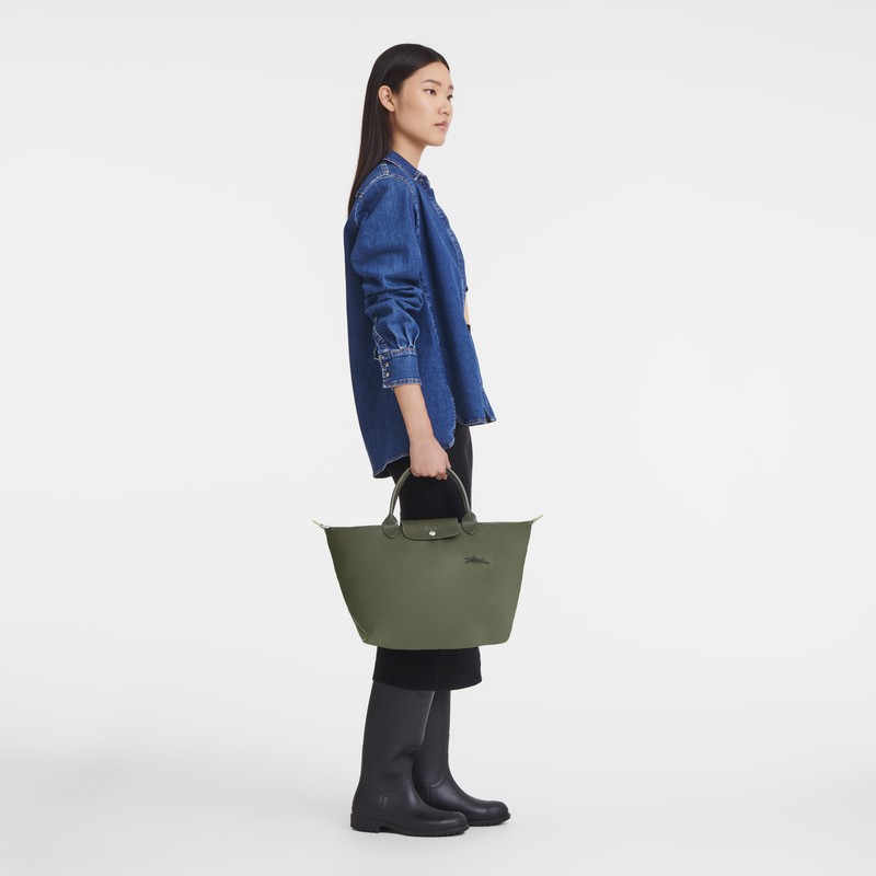 Longchamp Le Pliage Green M Naisten Käsilaukku Vihreä Suomi | L1623919479