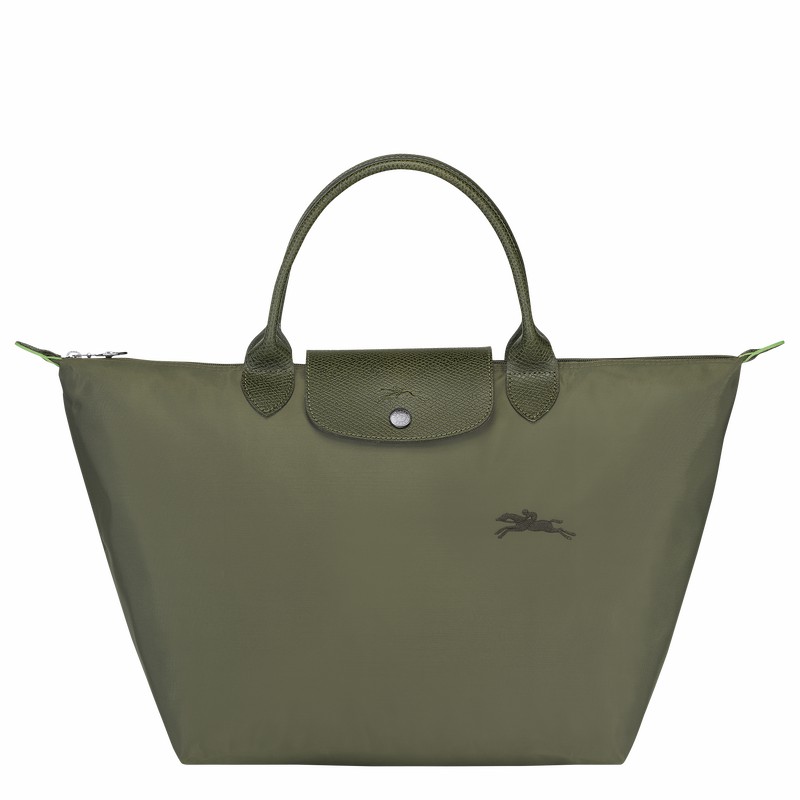 Longchamp Le Pliage Green M Naisten Käsilaukku Vihreä Suomi | L1623919479