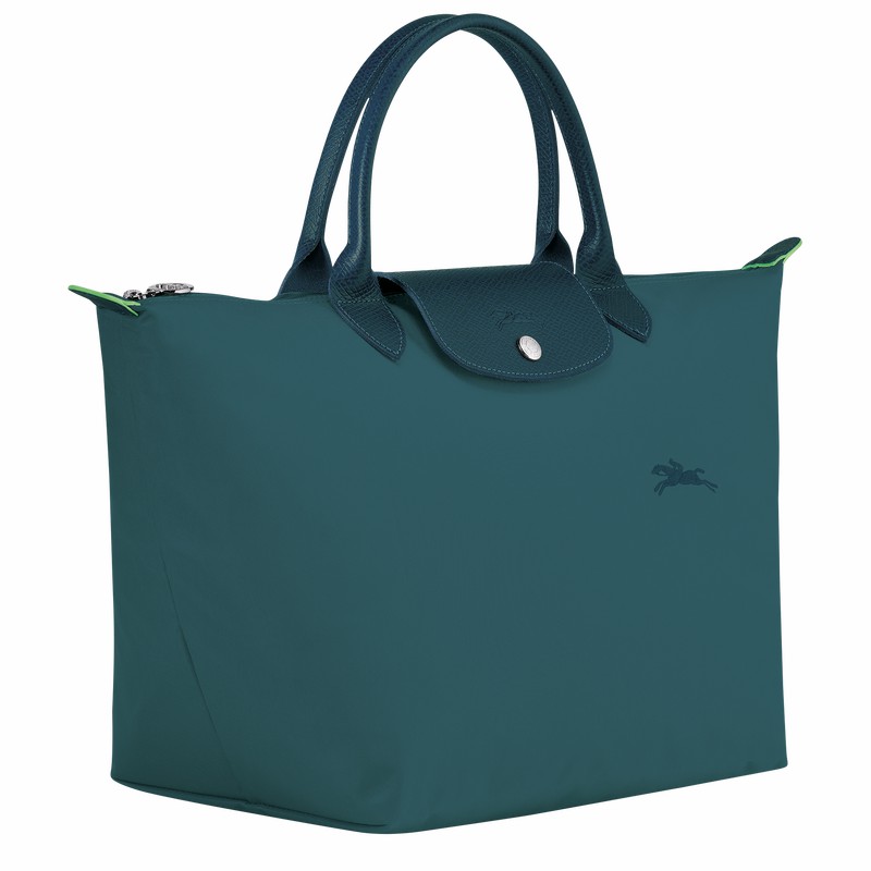 Longchamp Le Pliage Green M Naisten Käsilaukku Sinivihreä Suomi | L1623919P89