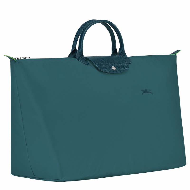 Longchamp Le Pliage Green M Naisten Matkakassit Sinivihreä Suomi | L1625919P89