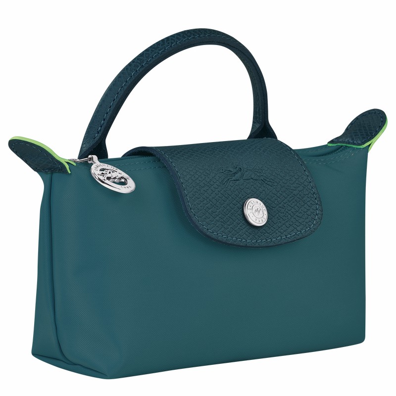 Longchamp Le Pliage Green Miesten Pouches Sinivihreä Suomi | 34175919P89-