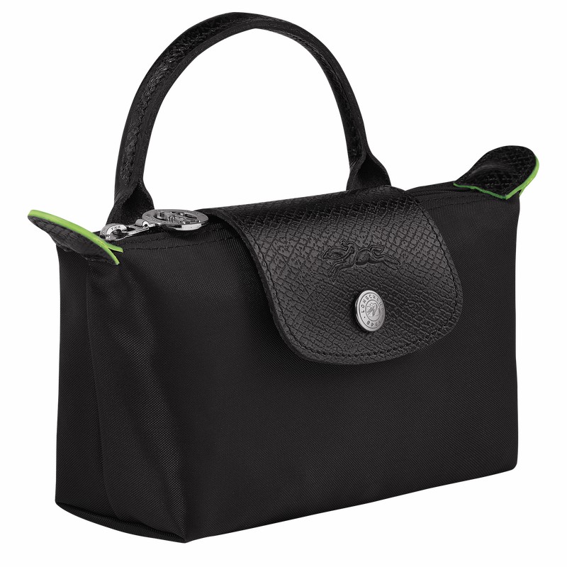 Longchamp Le Pliage Green Miesten Pouches Mustat Suomi | 34175919001-