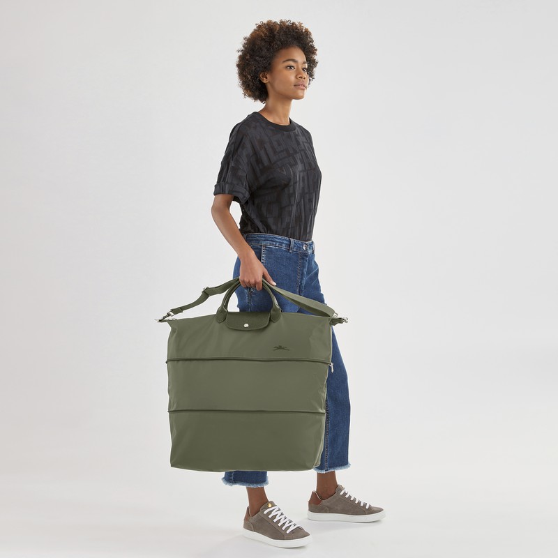 Longchamp Le Pliage Green expandable Miesten Matkakassit Vihreä Suomi | L1911919479-