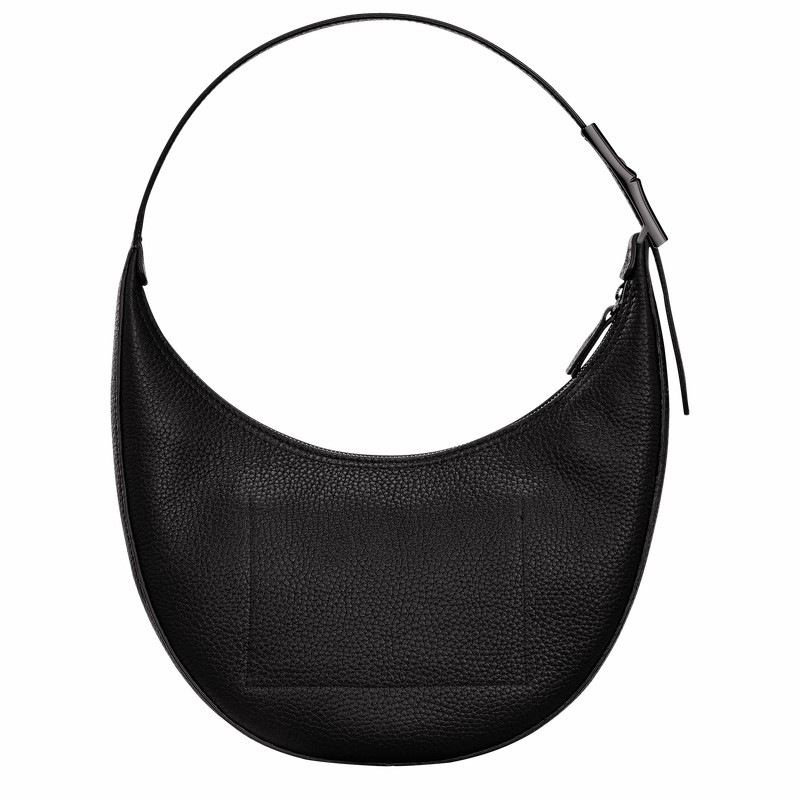 Longchamp Le Roseau Essential M Naisten Hobo Laukku Mustat Suomi | 10218968001