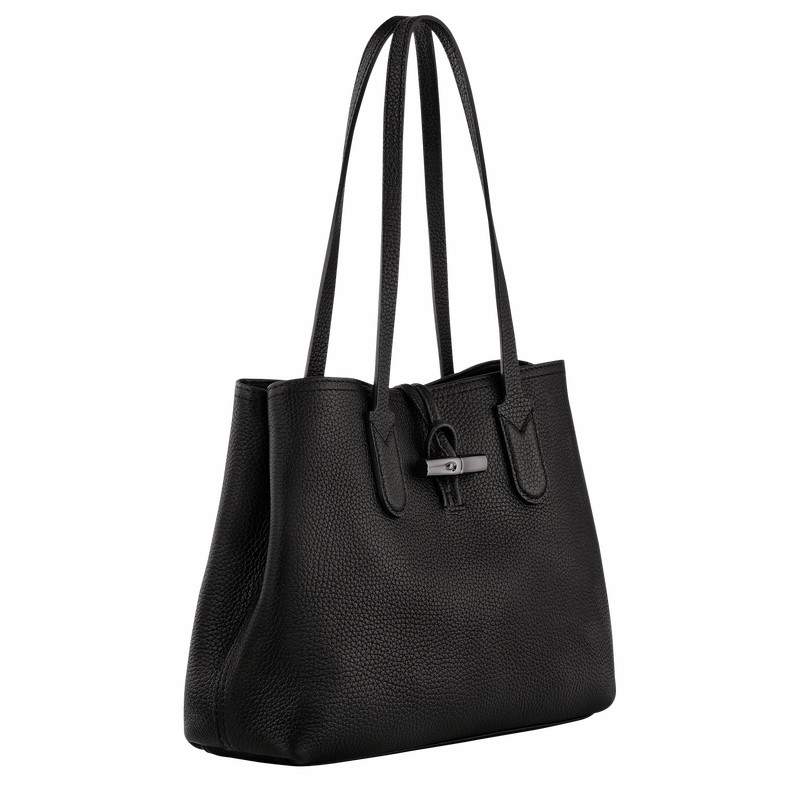 Longchamp Le Roseau Essential M Naisten Kangaskassit Mustat Suomi | 10183968001