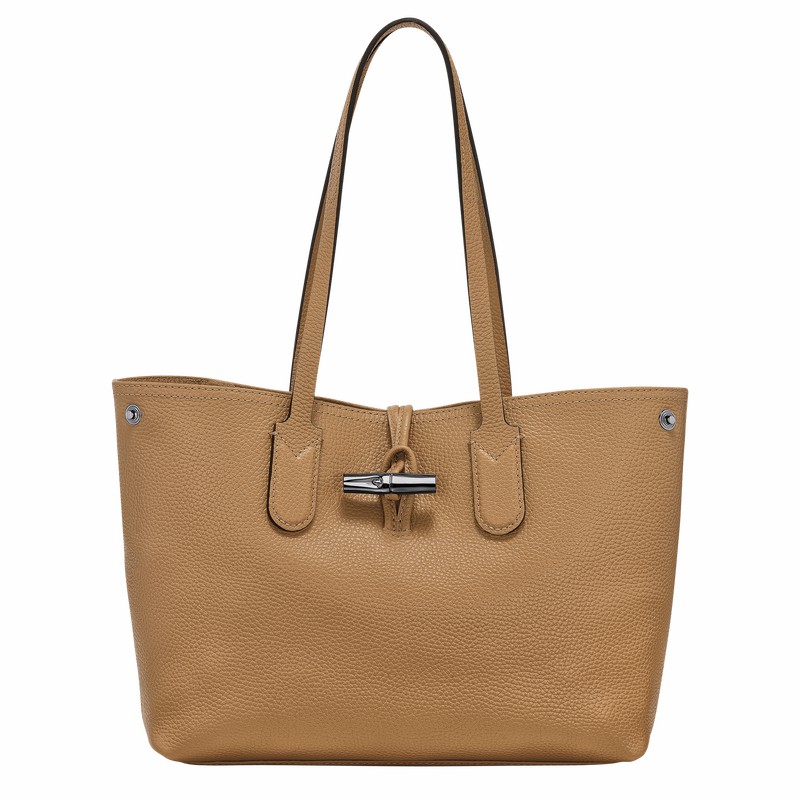 Longchamp Le Roseau Essential M Naisten Kangaskassit Khaki Suomi | 10183968026