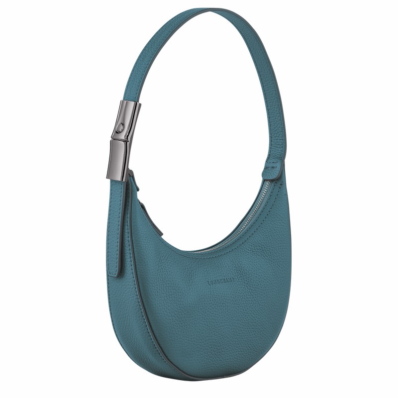 Longchamp Le Roseau Essential S Naisten Hobo Laukku Sinivihreä Suomi | 10217968P89