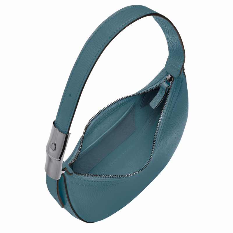 Longchamp Le Roseau Essential S Naisten Hobo Laukku Sinivihreä Suomi | 10217968P89