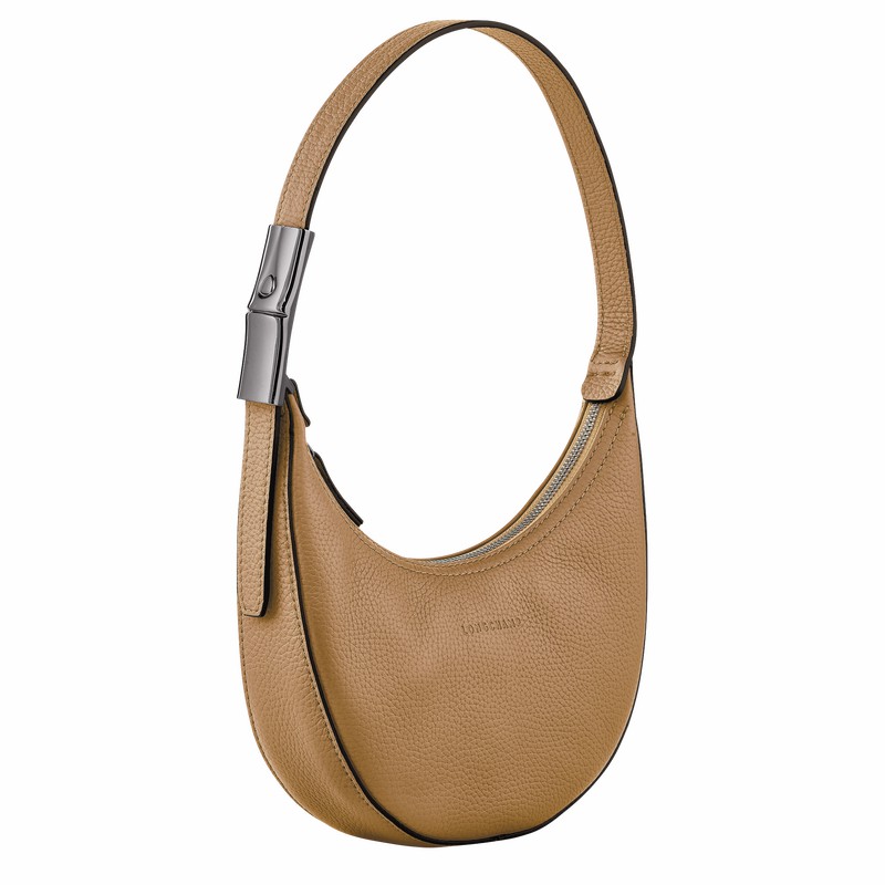 Longchamp Le Roseau Essential S Naisten Hobo Laukku Khaki Suomi | 10217968026