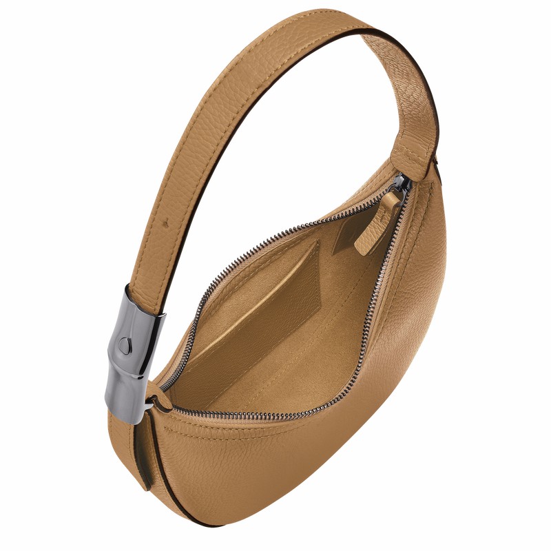 Longchamp Le Roseau Essential S Naisten Hobo Laukku Khaki Suomi | 10217968026