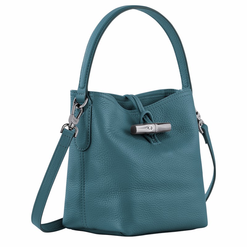 Longchamp Le Roseau Essential XS Naisten Bucket Laukut Sinivihreä Suomi | 10159968P89