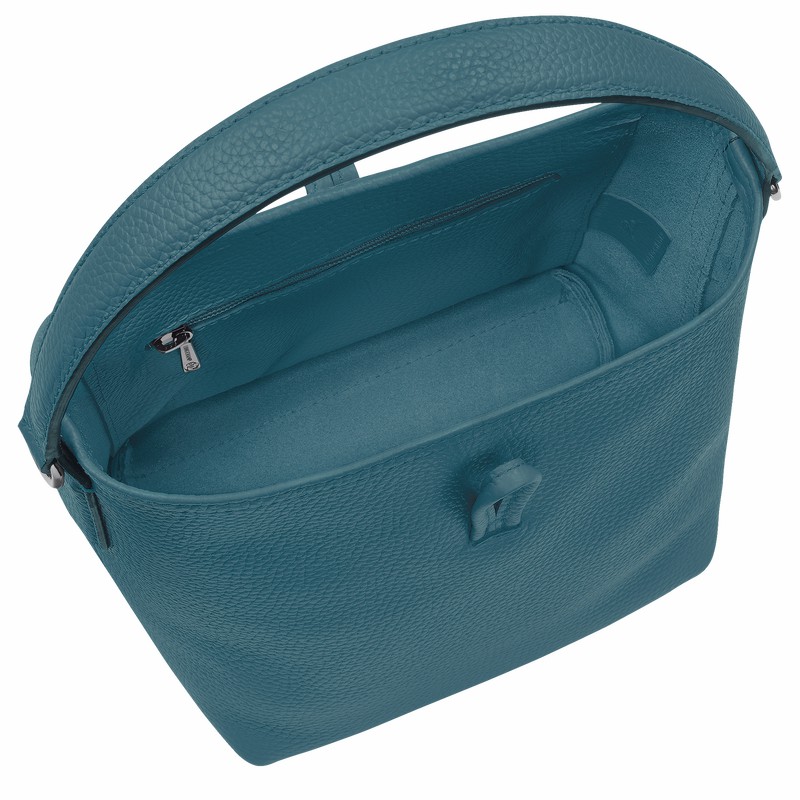 Longchamp Le Roseau Essential XS Naisten Bucket Laukut Sinivihreä Suomi | 10159968P89