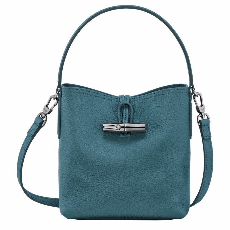 Longchamp Le Roseau Essential XS Naisten Bucket Laukut Sinivihreä Suomi | 10159968P89