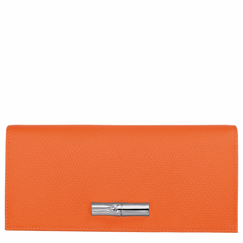 Longchamp Le Roseau Flap Naisten Lompakko Oranssi Suomi | L3044HFP017