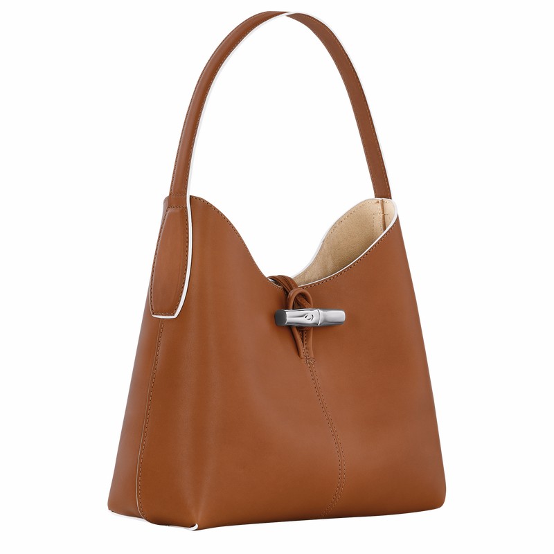 Longchamp Le Roseau M Naisten Hobo Laukku Ruskea Suomi | 10153HQS504