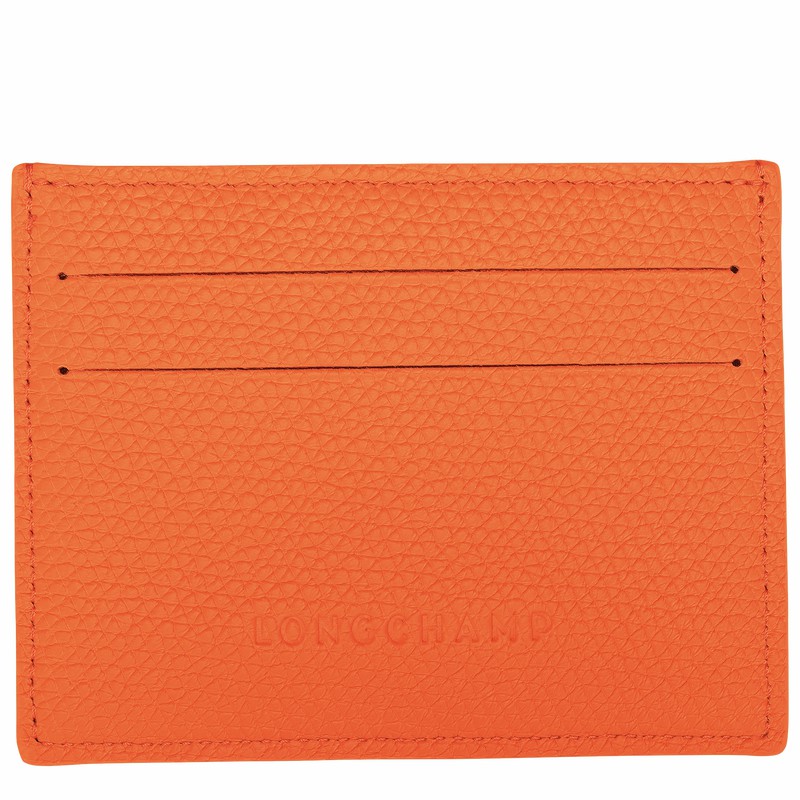 Longchamp Le Roseau Naisten Korttikotelo Oranssi Suomi | L3218HFP017