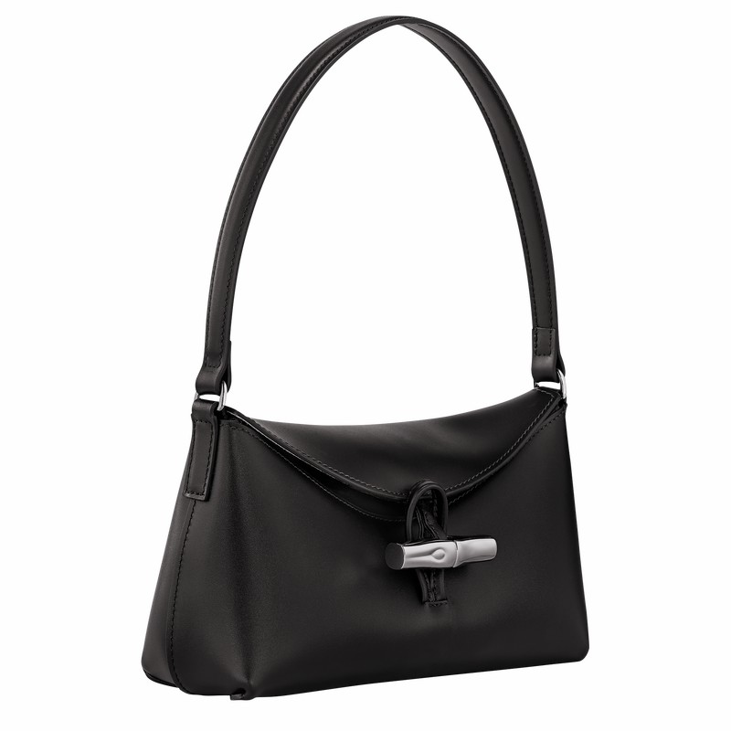 Longchamp Le Roseau S Naisten Hobo Laukku Mustat Suomi | 10230HCL001