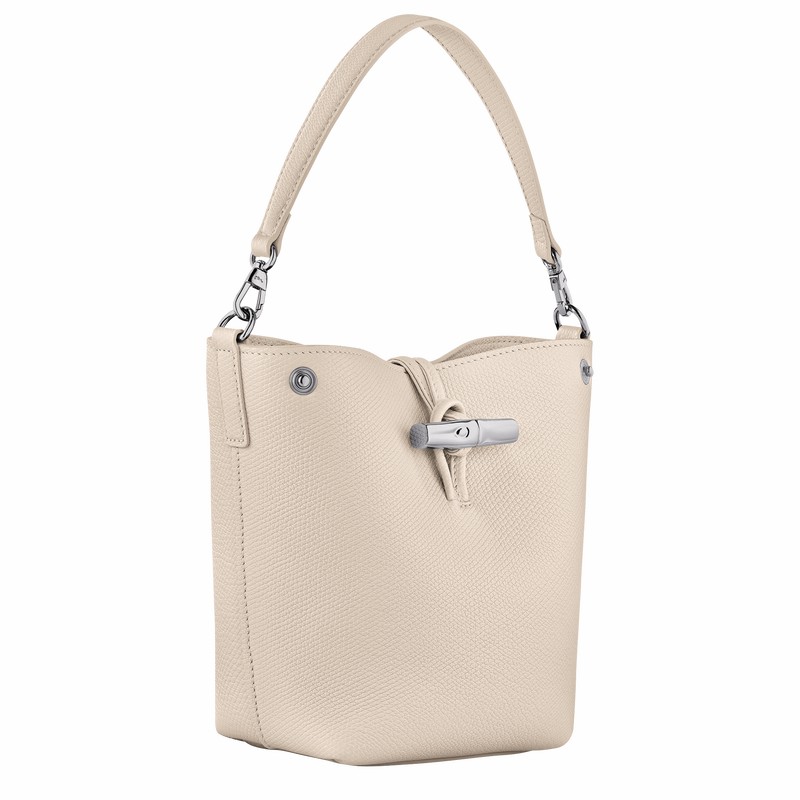 Longchamp Le Roseau XS Naisten Bucket Laukut Valkoinen Suomi | 10279HFP555